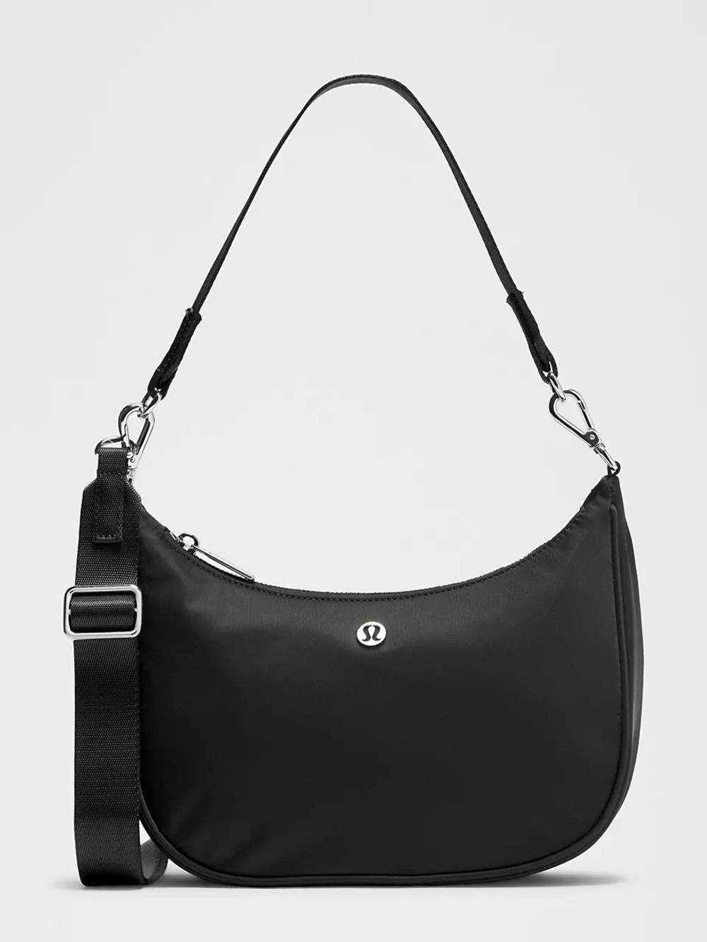 lululemon athletica Black Crescent Shoulder Bag